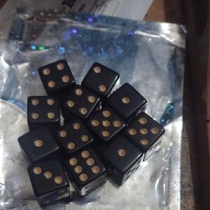 Classic Black Dice Set(12)